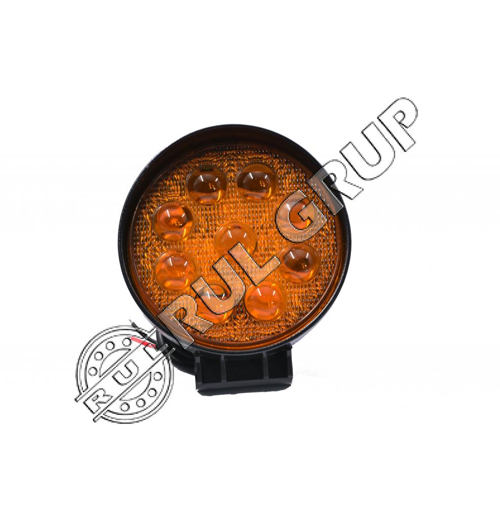 BK69055S LAMPA CEATA 9 L DC 10-30V 27W GALBENA ROTUNDA